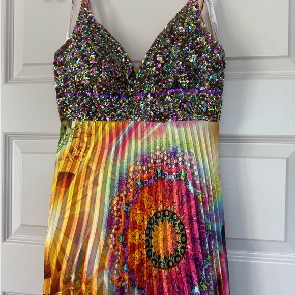 Colorful Beaded Maxi Dress - Picture 3 of 5